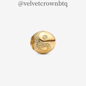 Pandora Textured Yin and Yang Mini Charm